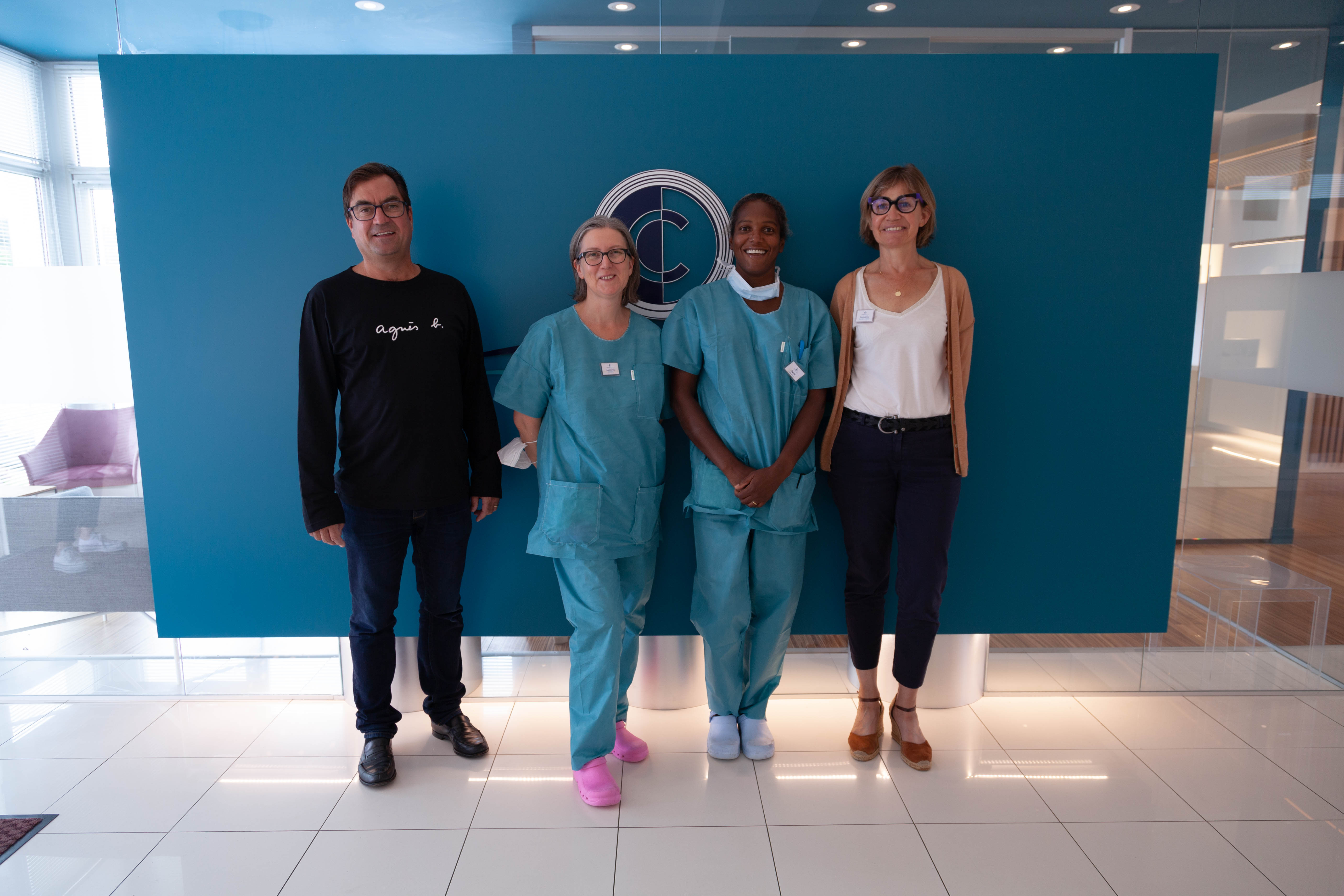 Equipe de la clinique de l'océean à Quimper